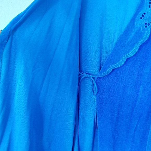 Vintage Vanity Fair Royal Blue Robe   Deadstock Size Meduim Petite - Picture 7 of 9